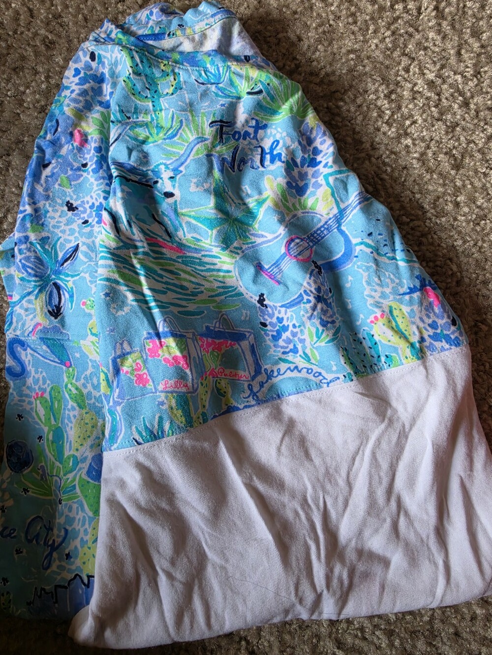 Lilly Pulitzer Texas Edition raglan top XS - Picture 4 of 4